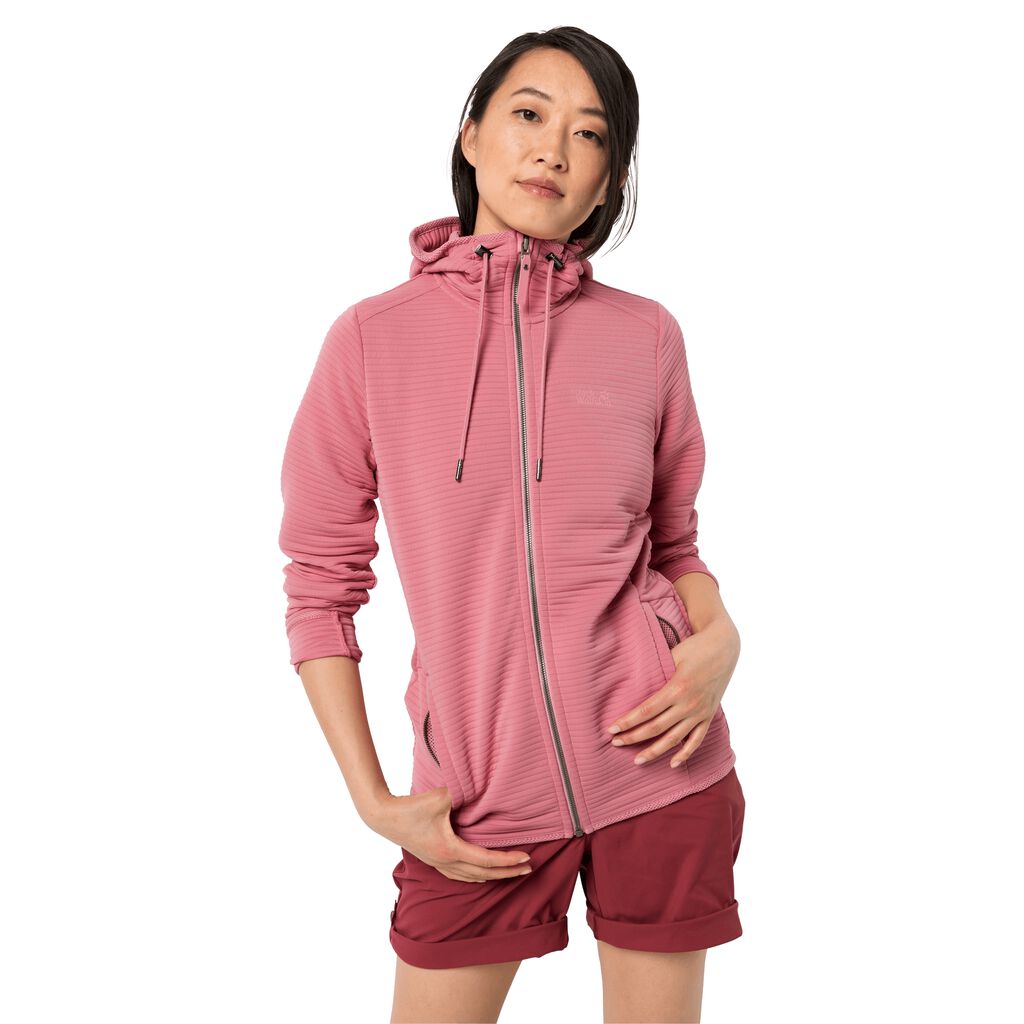 Jack Wolfskin MODESTO HOODED Vestes Femme Rose - RKVEFWM-18